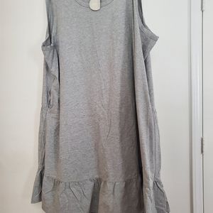 Avenue plus size 30/32 grey high-low dress